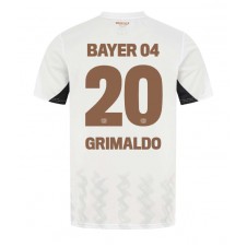 Bayer Leverkusen Alejandro Grimaldo #20 Bortedrakt 2024-25 Kortermet